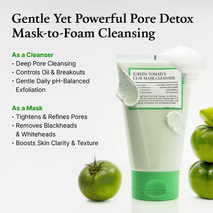 GlassPore Green Tomato Clay Mask Cleanser