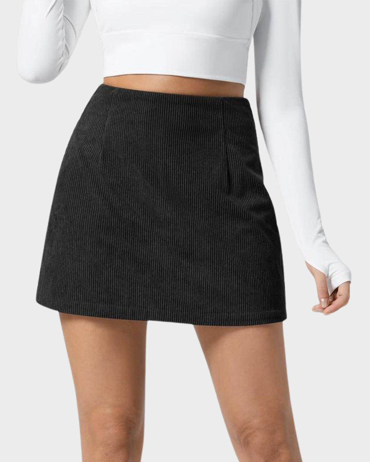 AutumnMuse Corduroy Mini Skort