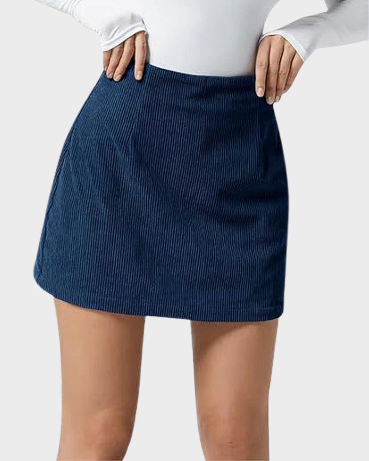 AutumnMuse Corduroy Mini Skort