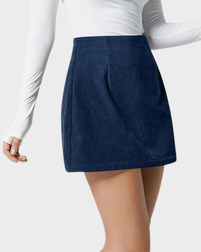 AutumnMuse Corduroy Mini Skort