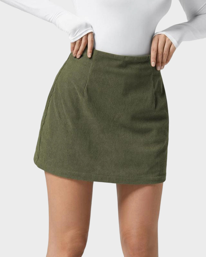 AutumnMuse Corduroy Mini Skort