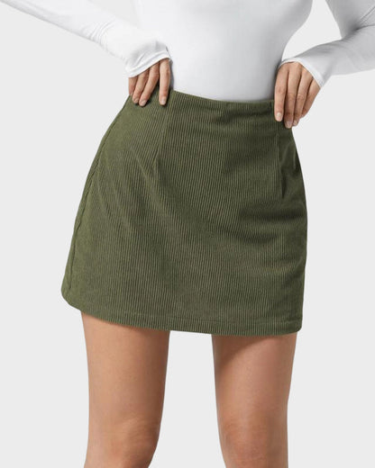 AutumnMuse Corduroy Mini Skort